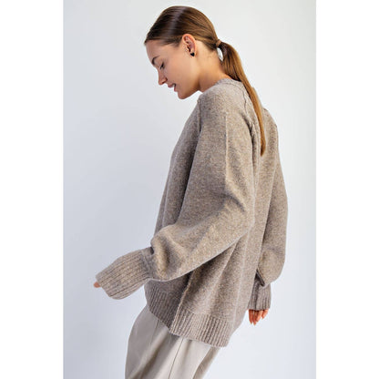 OVERSIZED V NECK SWEATER