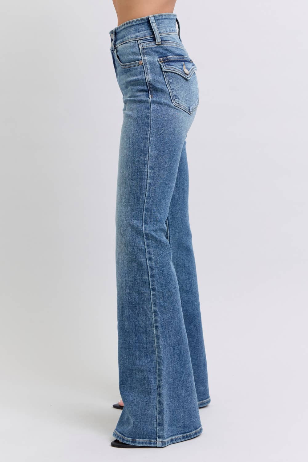 Jude Blue High Waisted Flare