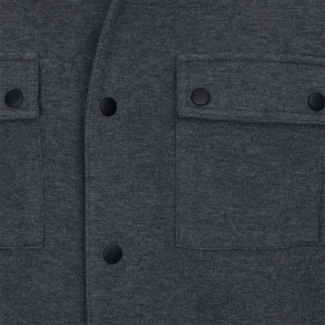 Men’s Gray Snap Shirt Jacket