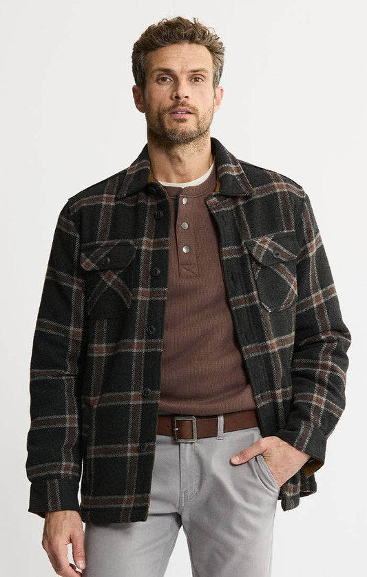 Thermal Lined Wool Blend Shirt Jacket