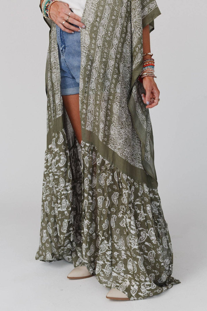 Paisley Tapestry Free Flow Duster Kimono