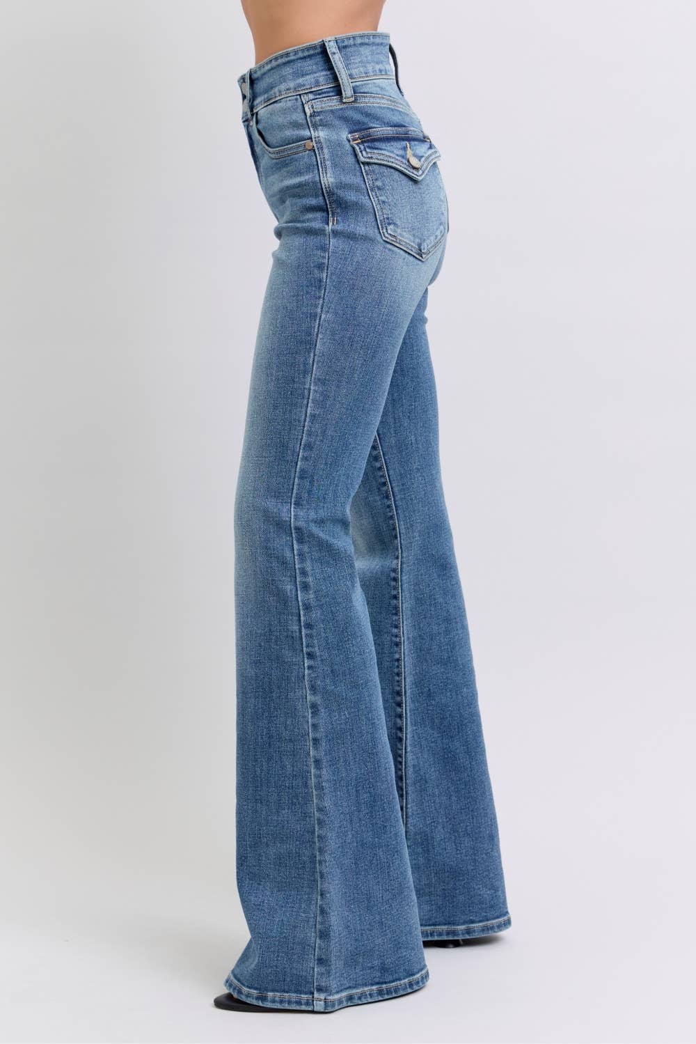 Jude Blue High Waisted Flare