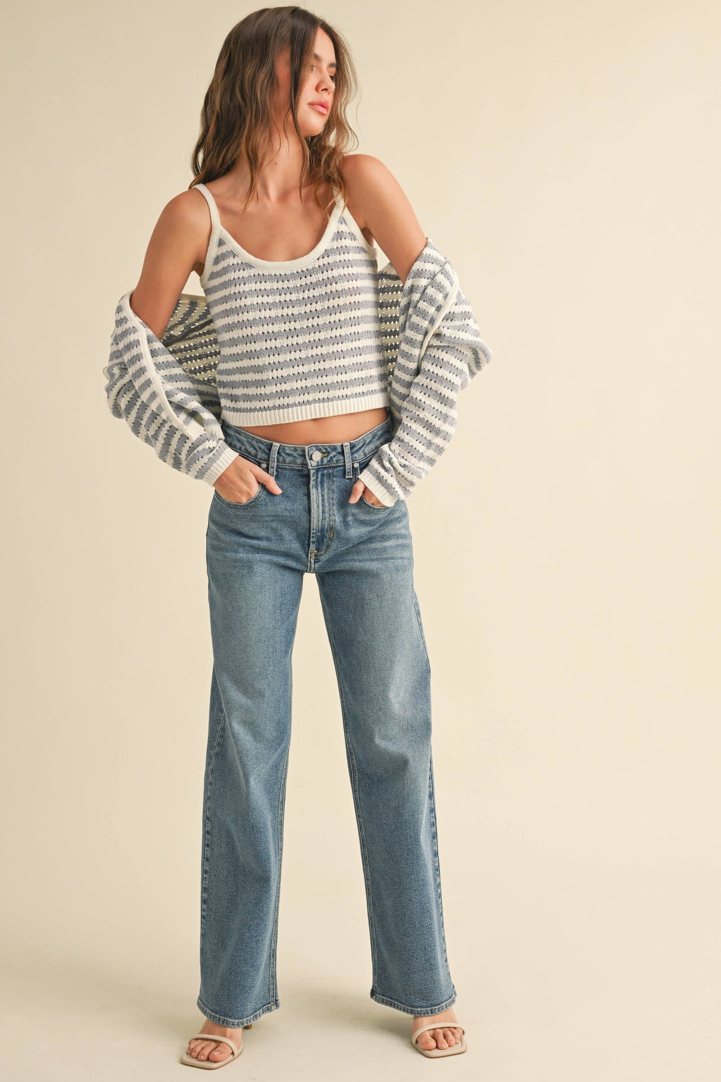 CROCHET KNITTED TANK TOP