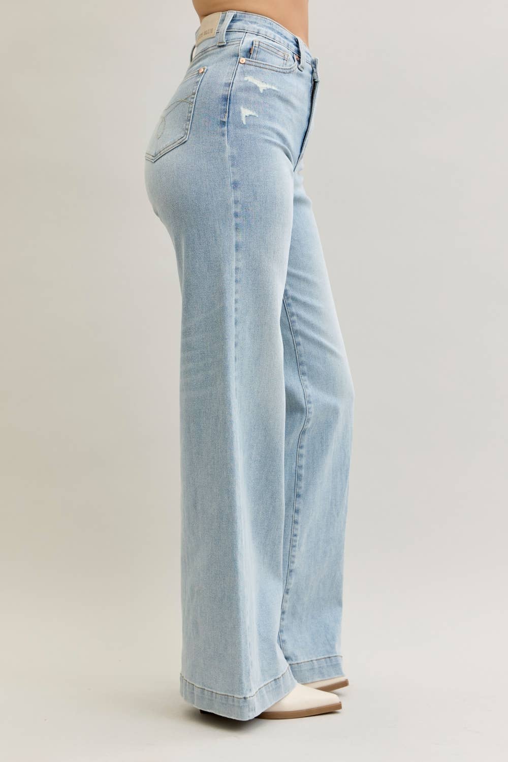 Judy Blue HW Criss-Cross Wide Leg