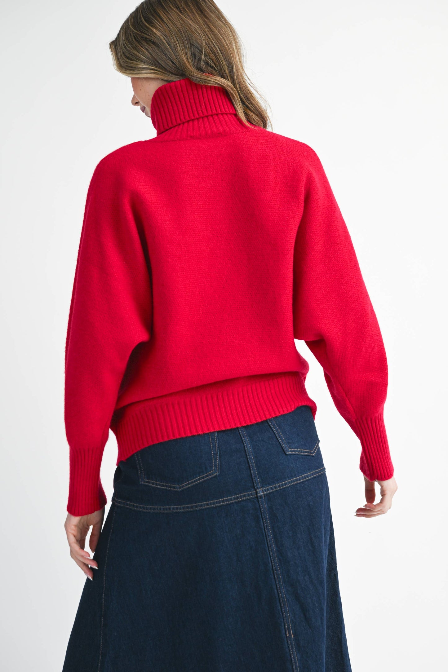 Merry Turtleneck Holiday Sweater