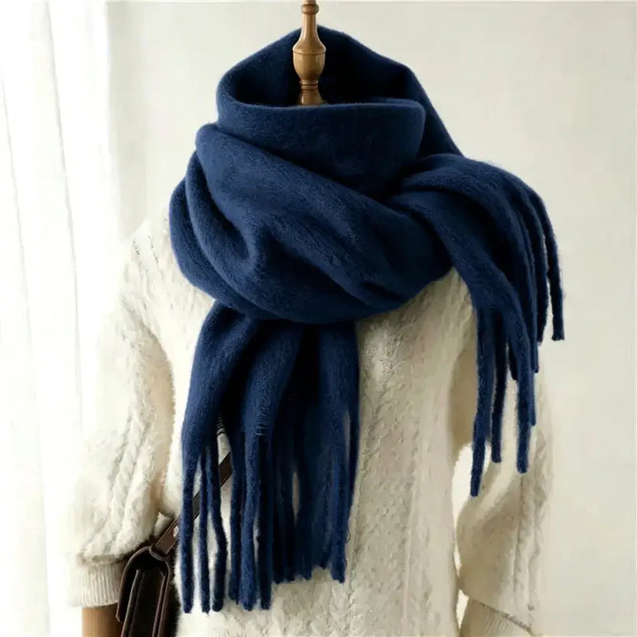 Solid Scarf with Fringe