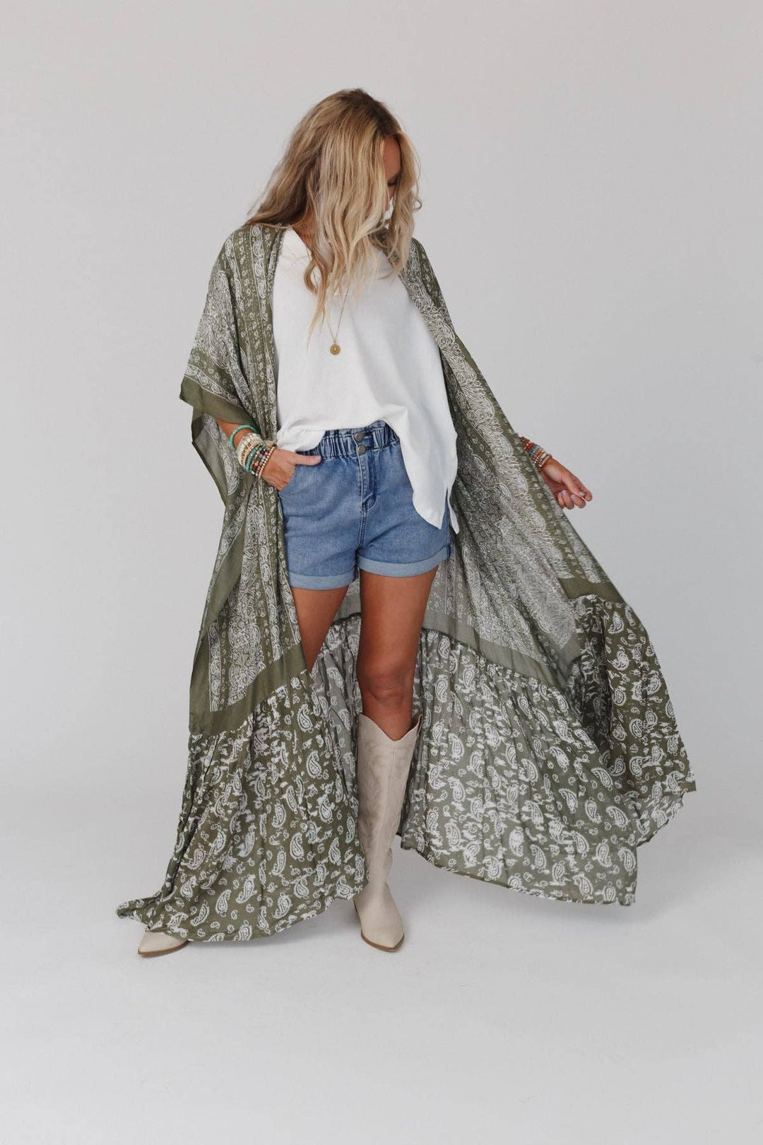 Paisley Tapestry Free Flow Duster Kimono