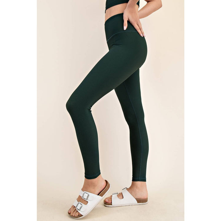HIGH WAIST RIBBED LEGGINGS