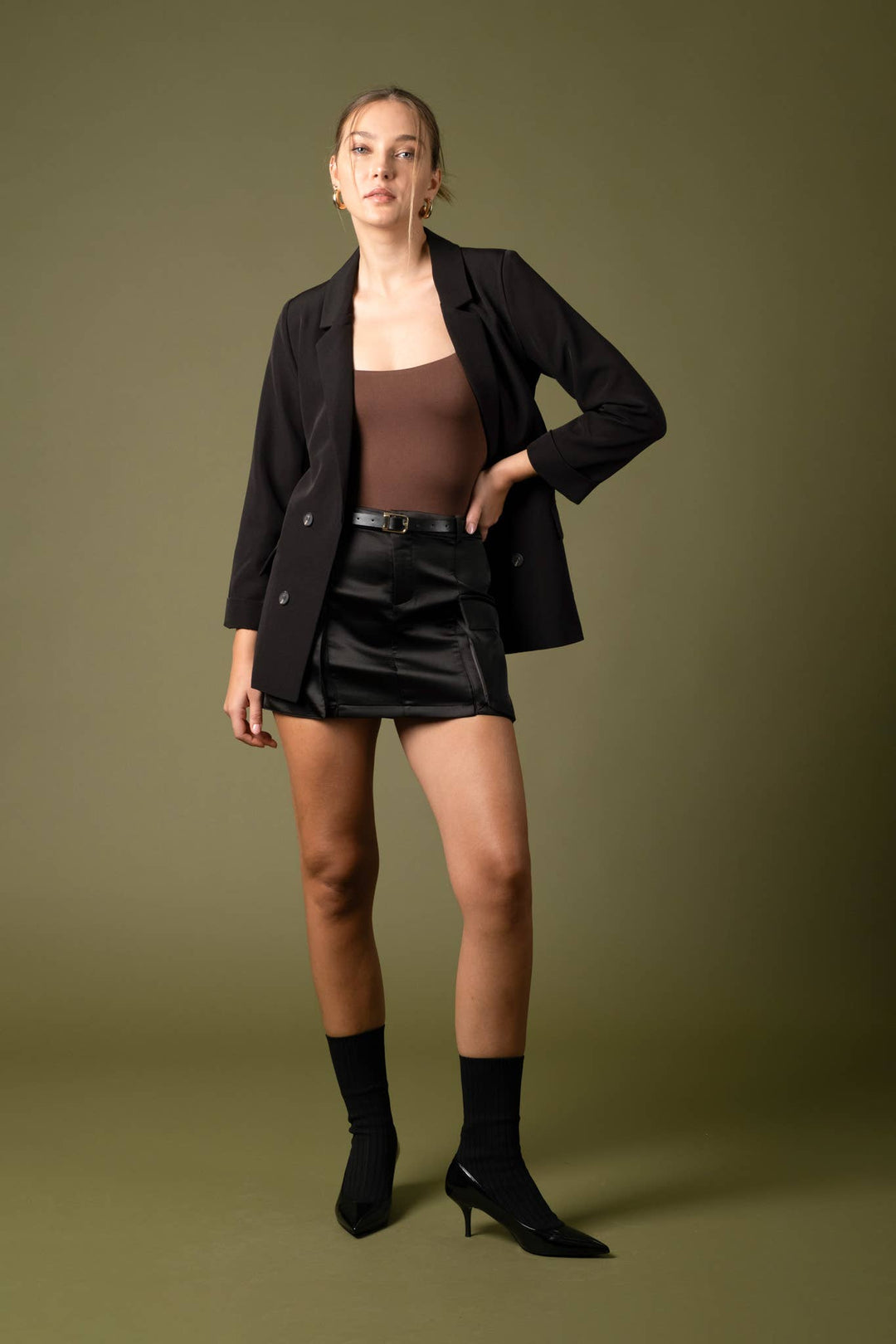 CUFFED SLEEVE BLAZER