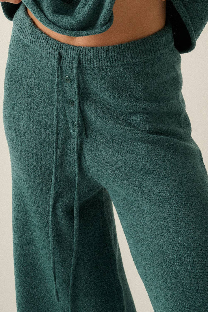 Knit Split-Hem Pants