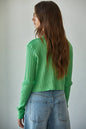 Cotton Cable Knit Button Down Cardigan