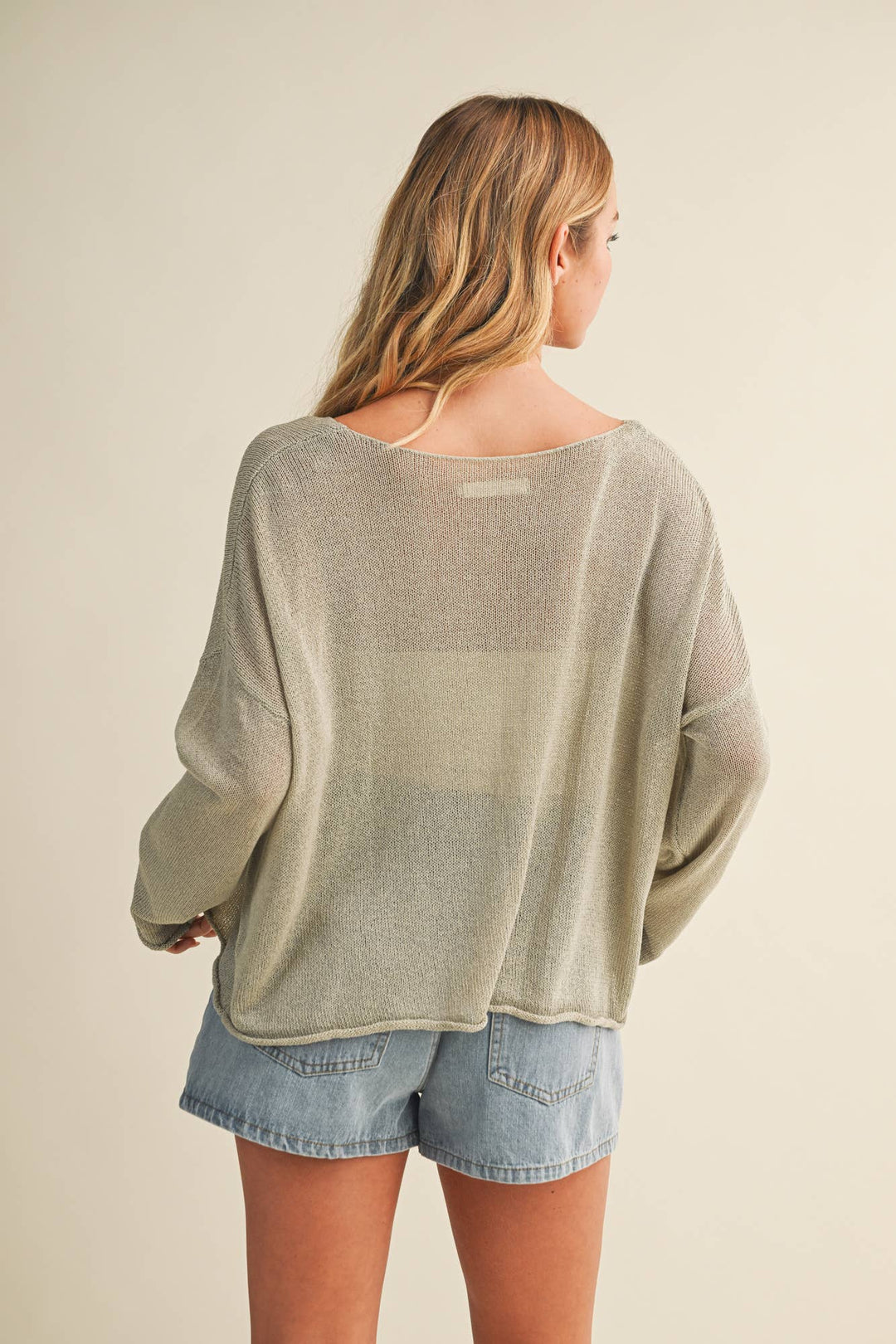 OVERSIZED PULLOVER SWEATER TOP
