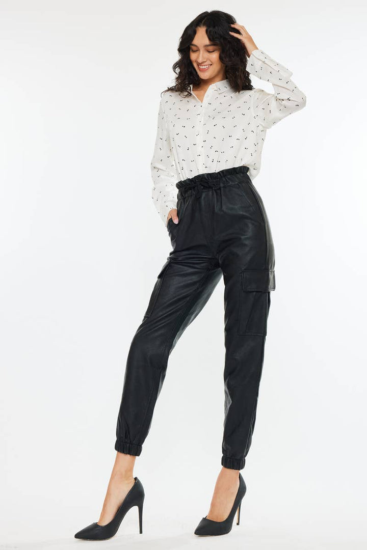 Vegan Leather Jogger