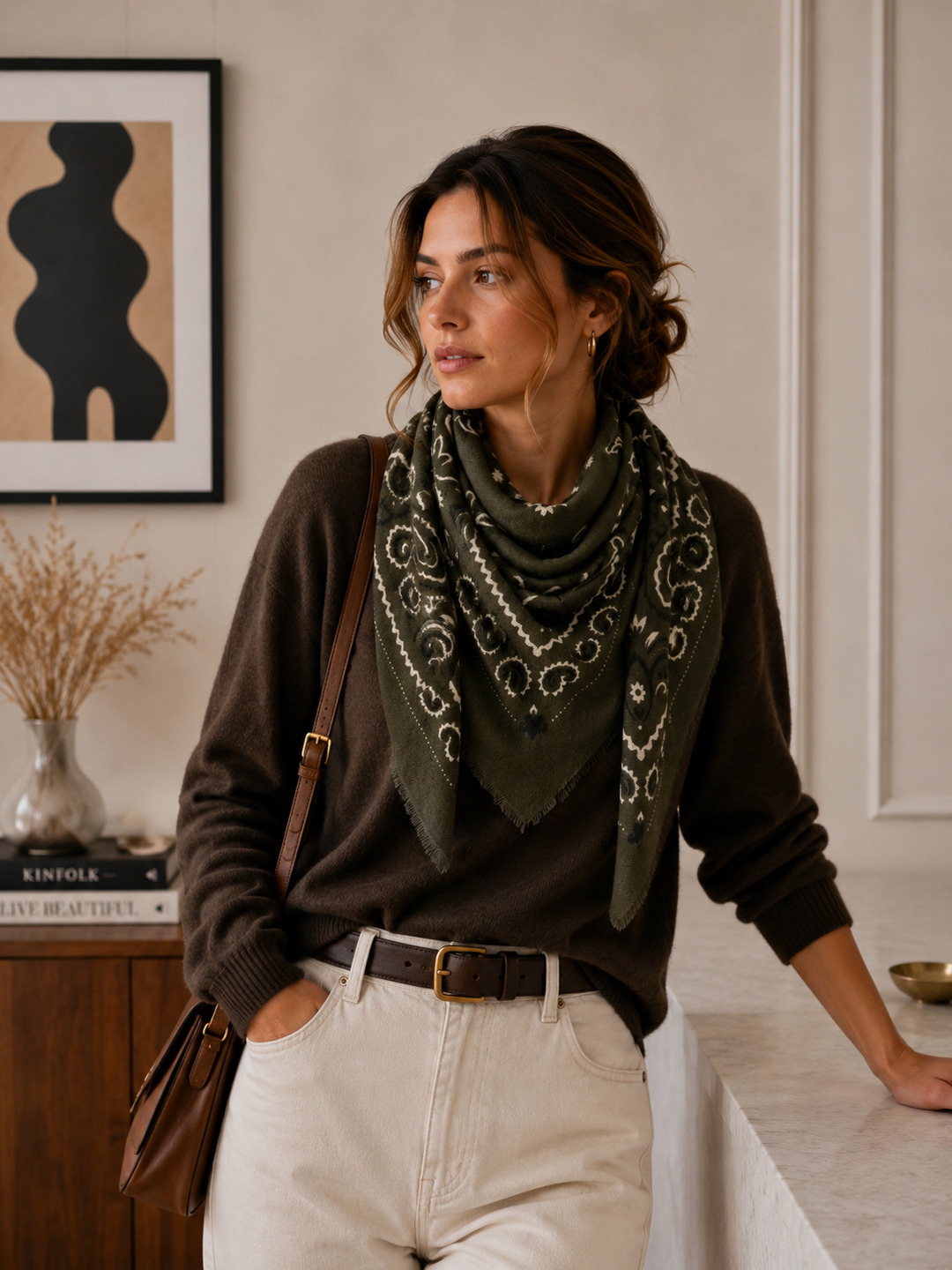 Woolen Square Scarf