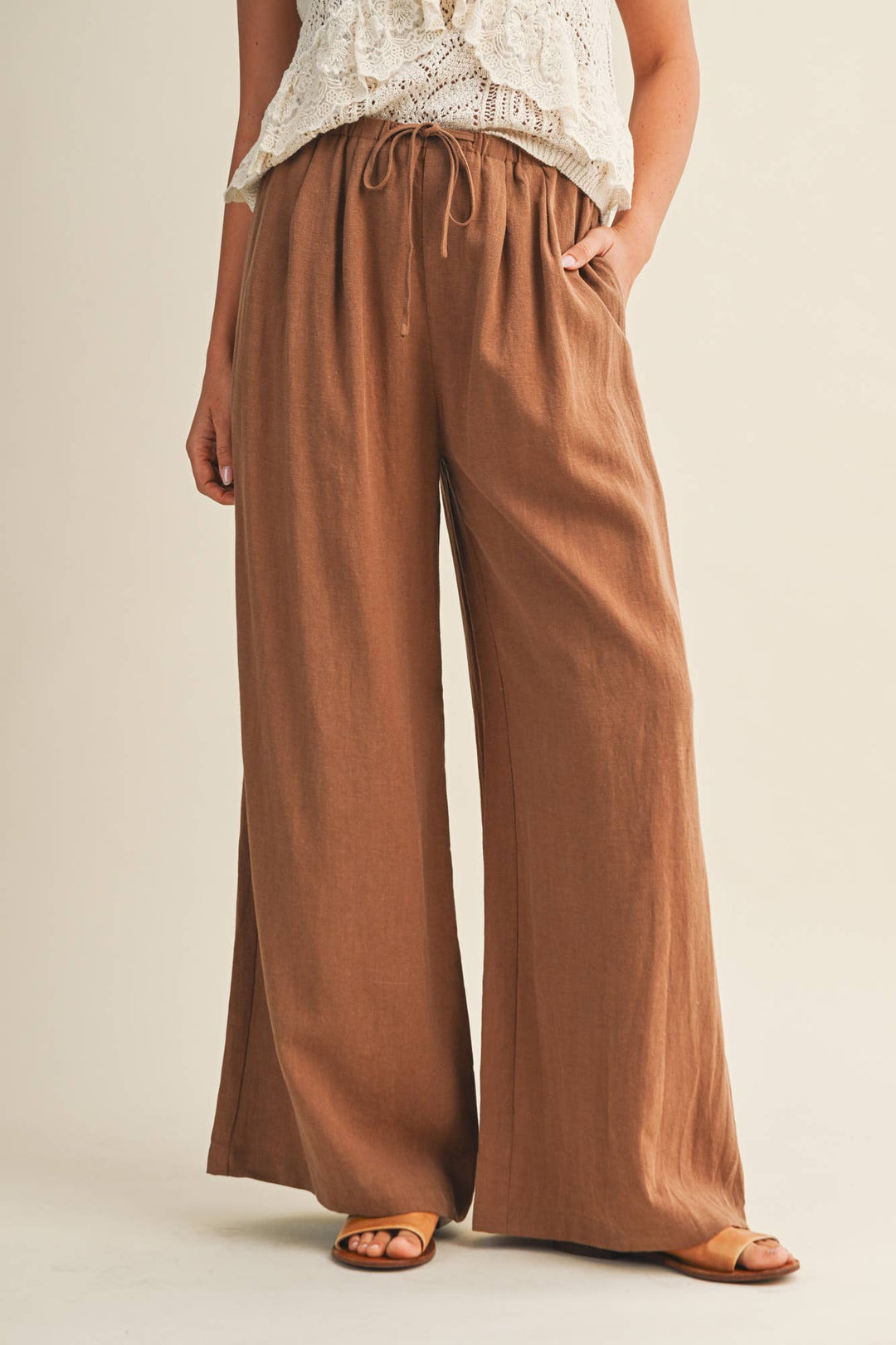 WAIST TUCK DETAIL PANTS