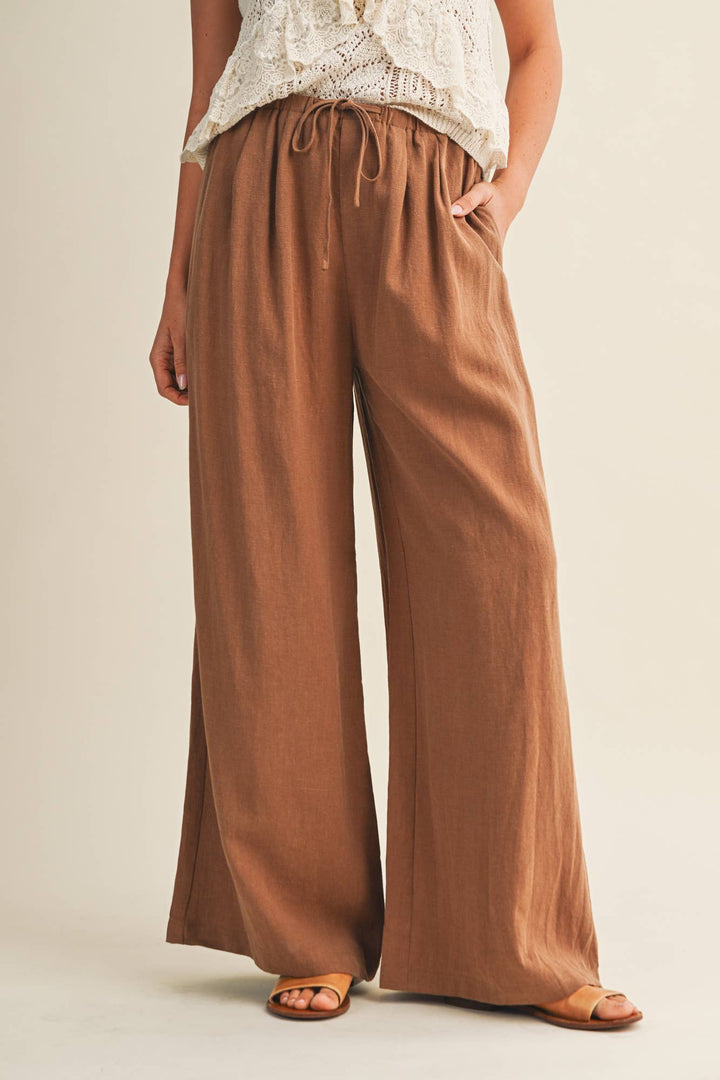 WAIST TUCK DETAIL PANTS