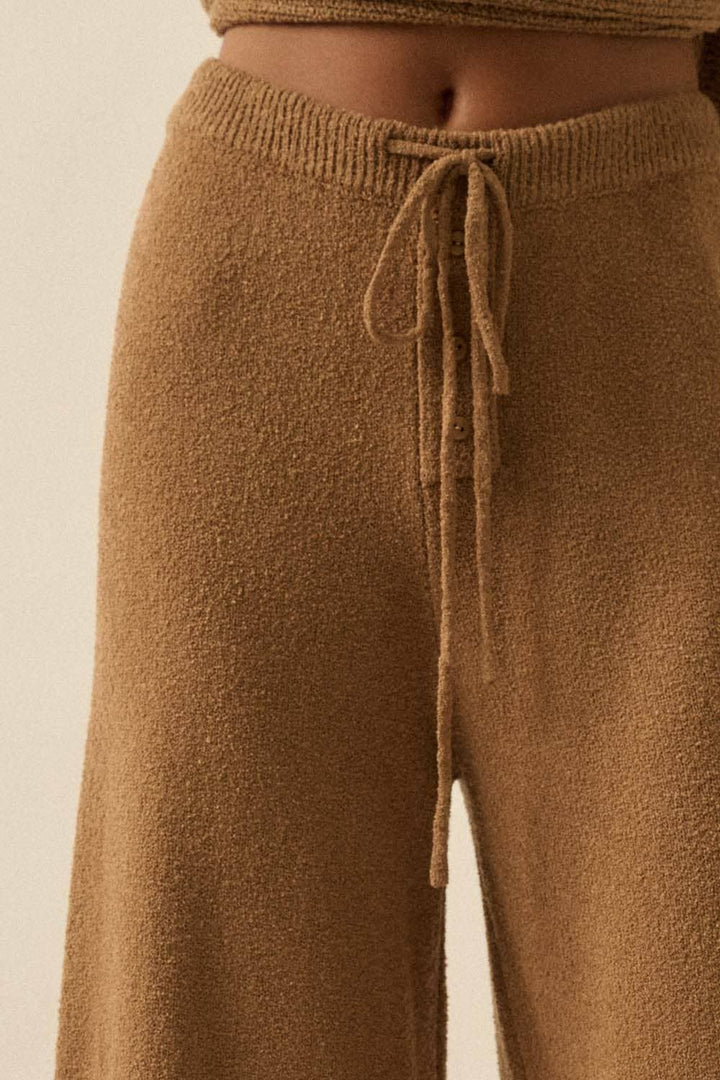 Knit Split-Hem Pants