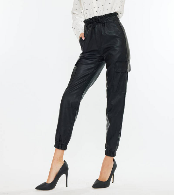 Vegan Leather Jogger