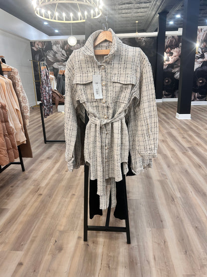Vintage Midi Plaid Coat