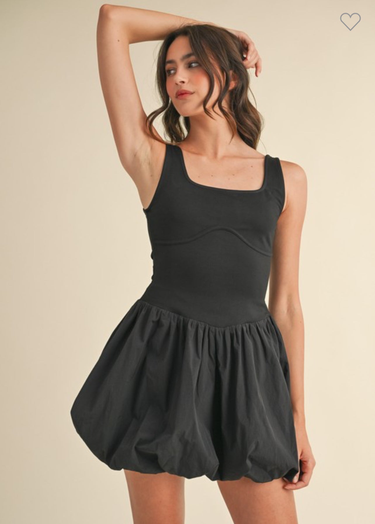 BUBBLE HEM ROMPER