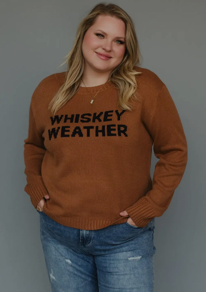 Plus Size Whiskey Weather Sweater