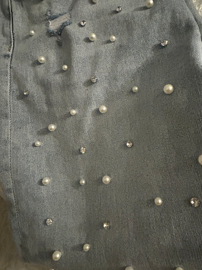 HIGH RISE WIDE LEG WITH EMBELLISHMENT