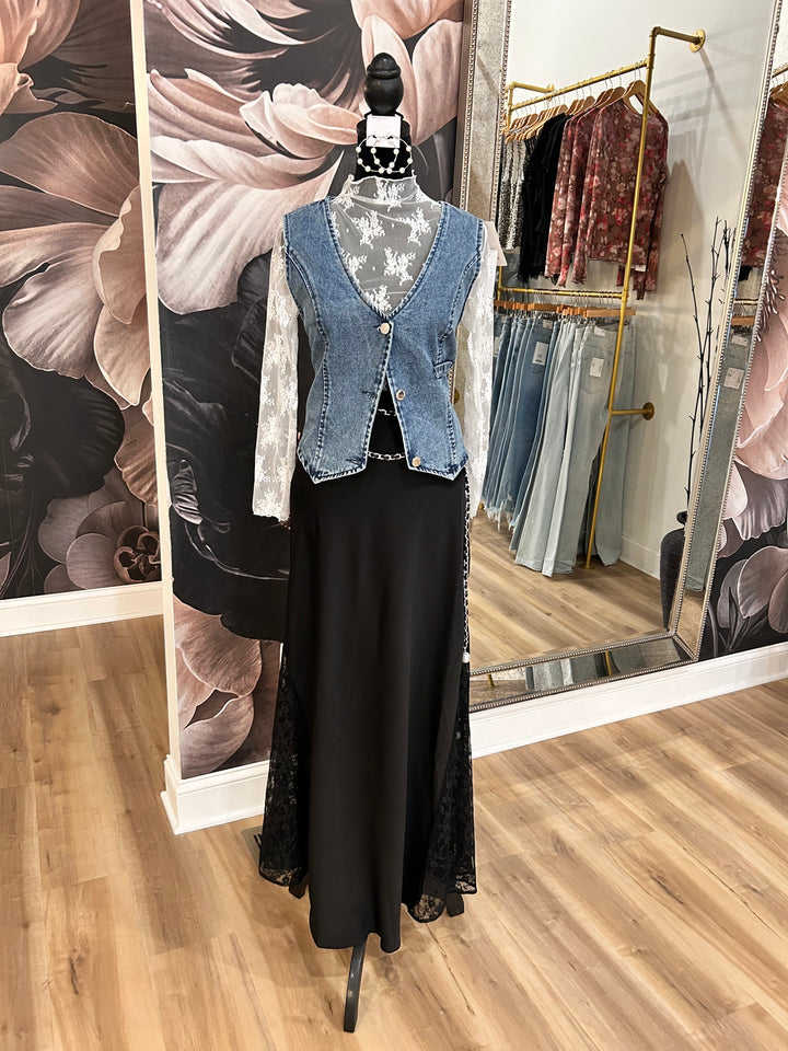 Relaxed Fit Denim Vest