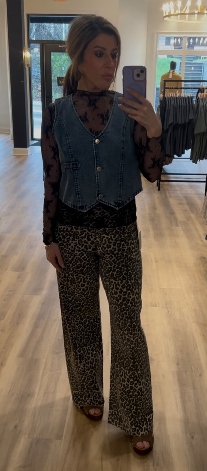 Relaxed Fit Denim Vest