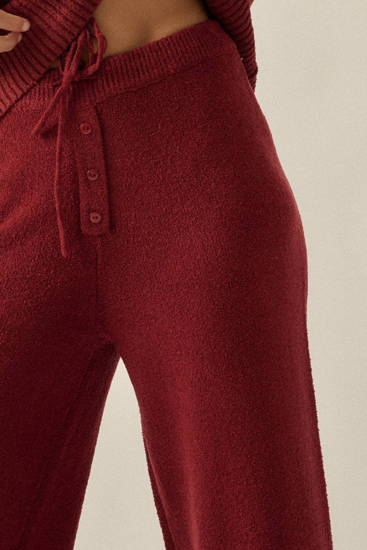Knit Split-Hem Pants