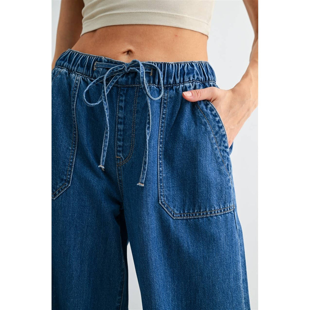 HIGH-RISE WIDE LEG JOGGER