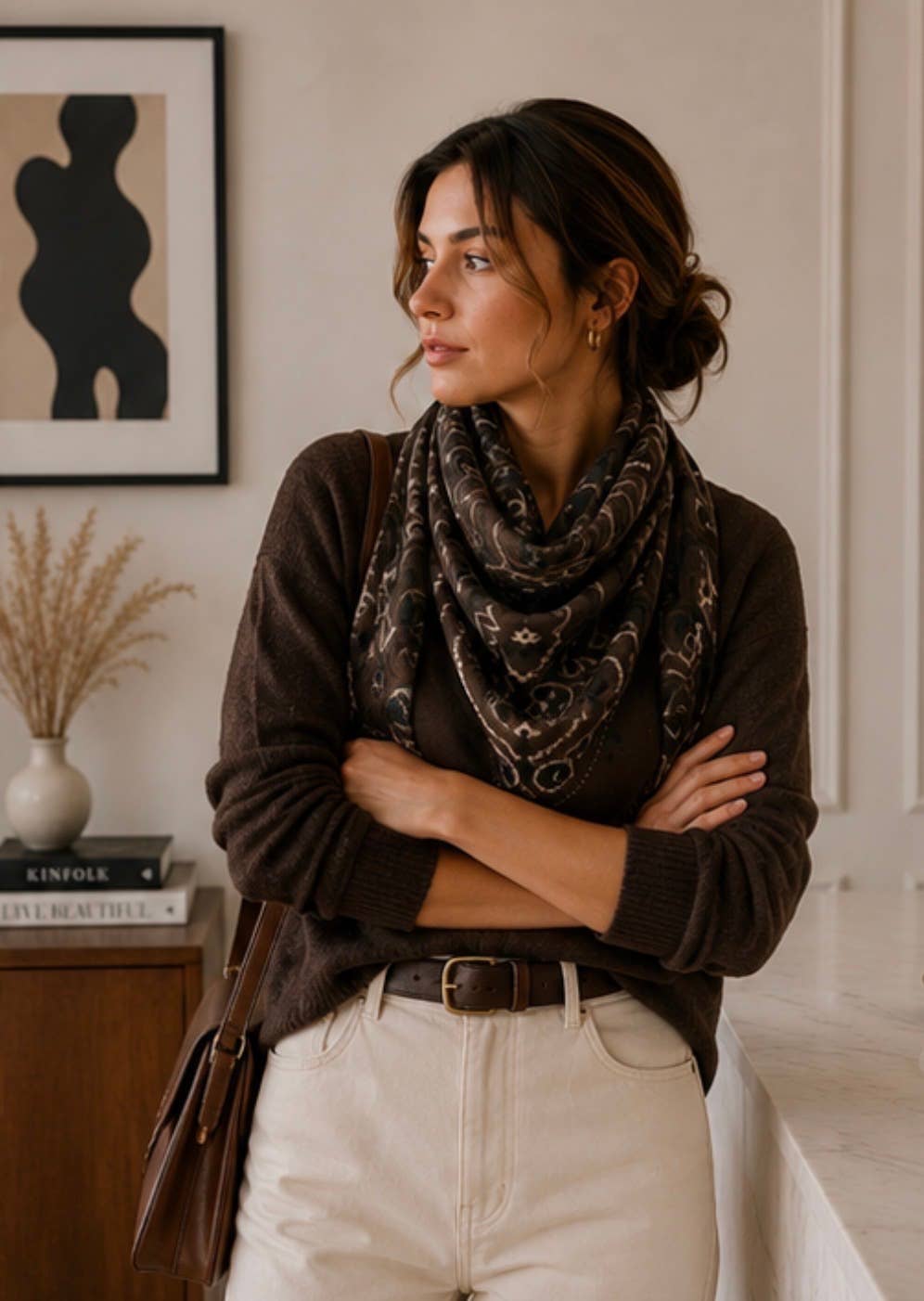Woolen Square Scarf