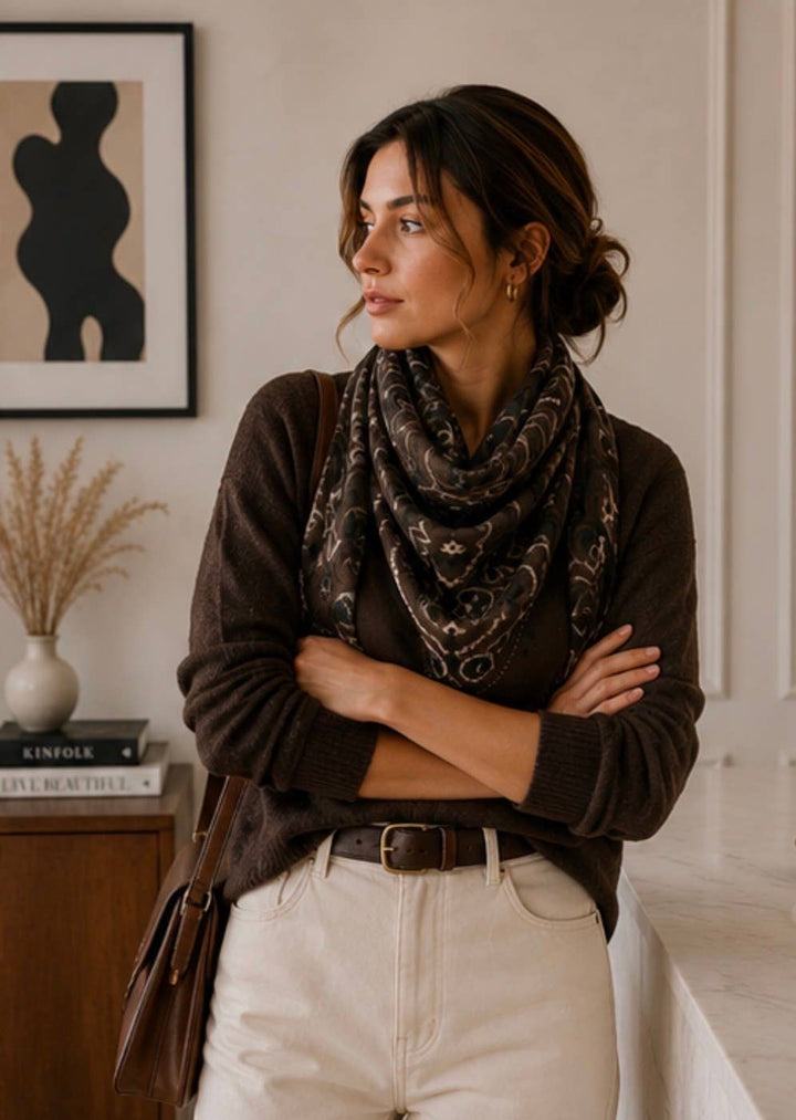 Woolen Square Scarf