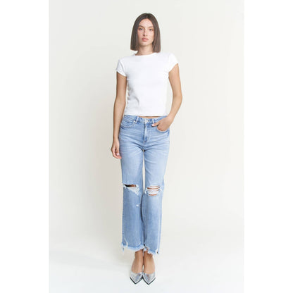 SUPER HIGH DISTRESSED JEANS