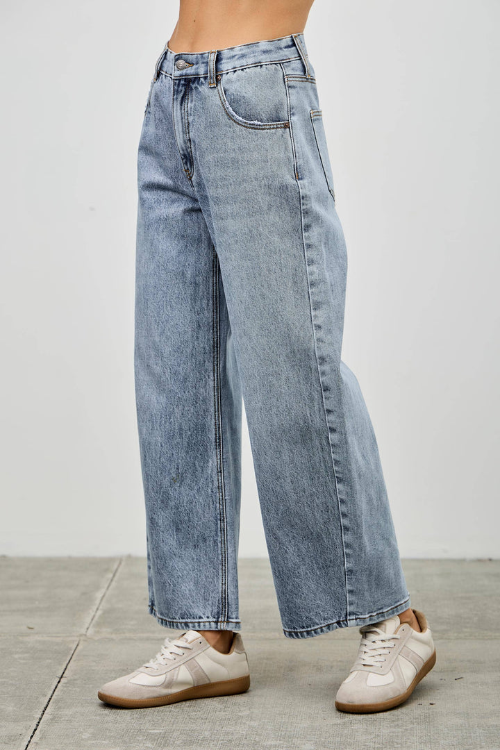 High Rise Denim Barrel