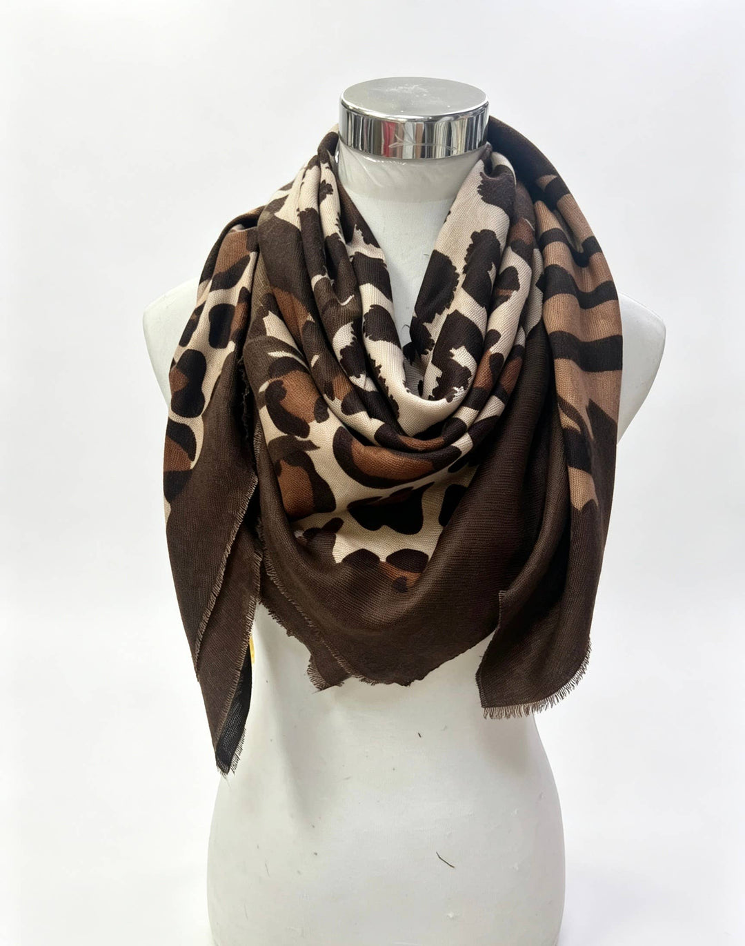 Woolen Leopard Scarf