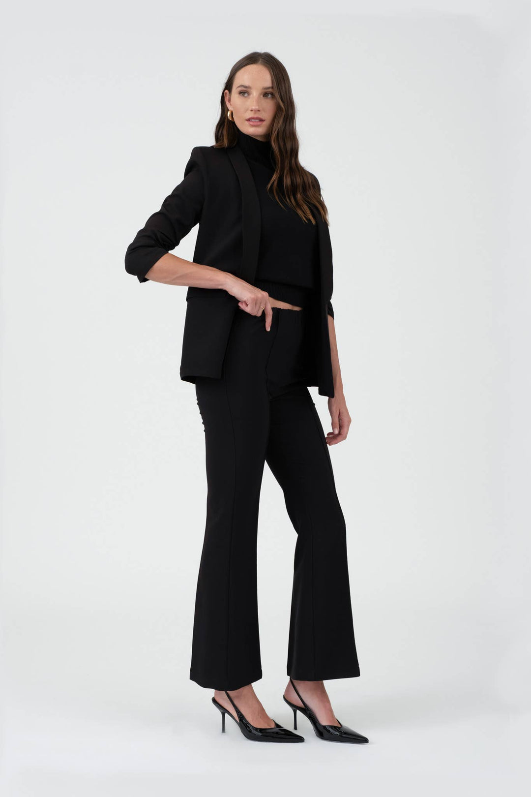 HIGH WAIST FLARE DRESS PANTS