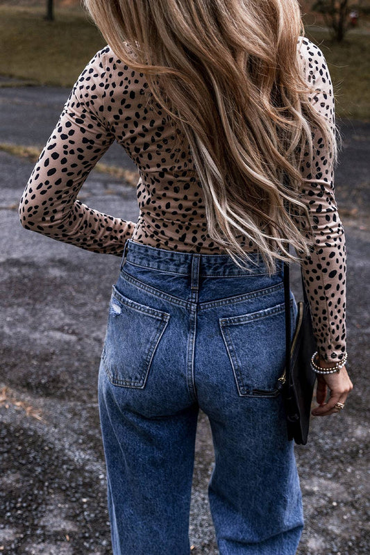 Leopard Long Sleeve Bodysuit