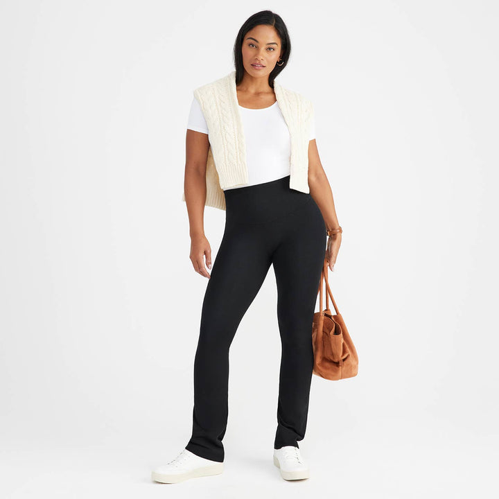 Short Sleeve Shapewear Tee - Cotton Seamless - Plus Av