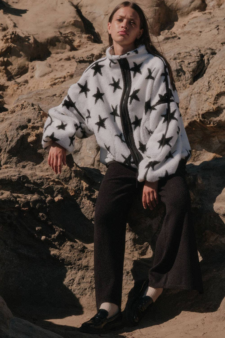 Knit Split-Hem Pants