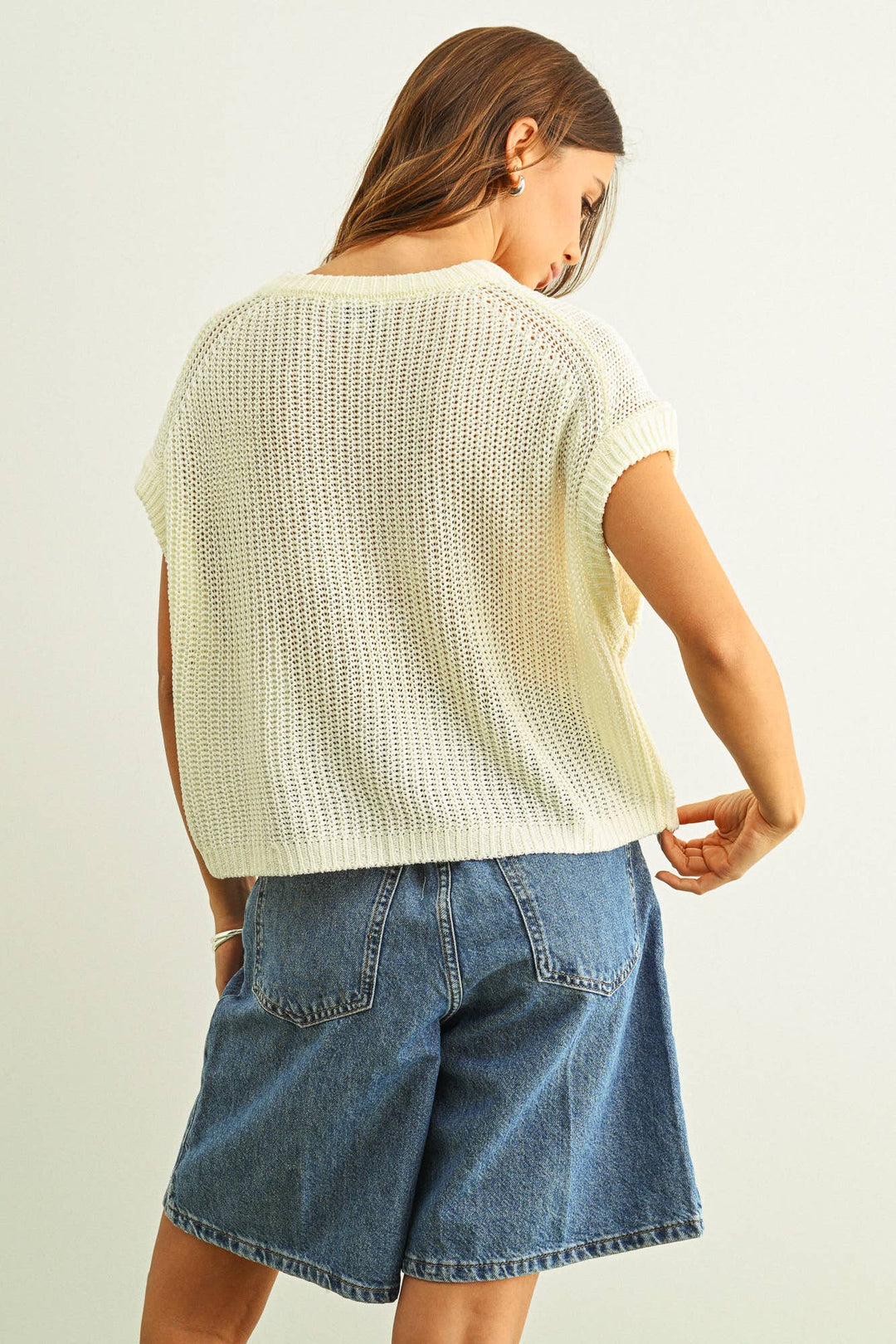 DOLMAN SLEEVE KNITTED TOP