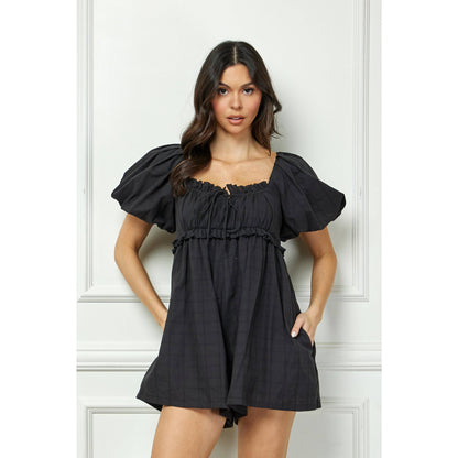 Puff Sleeve Romper