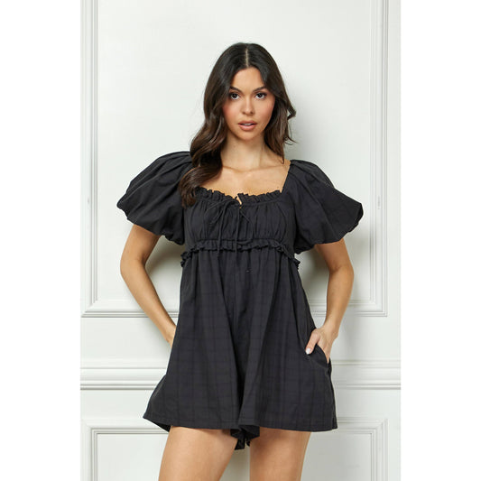 Puff Sleeve Romper