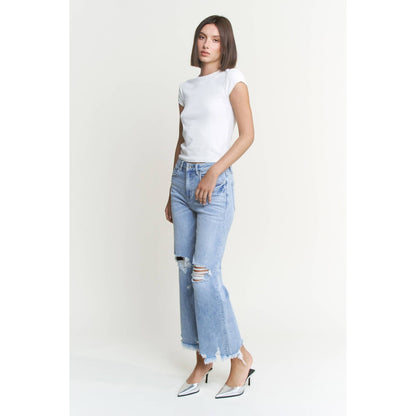 SUPER HIGH DISTRESSED JEANS