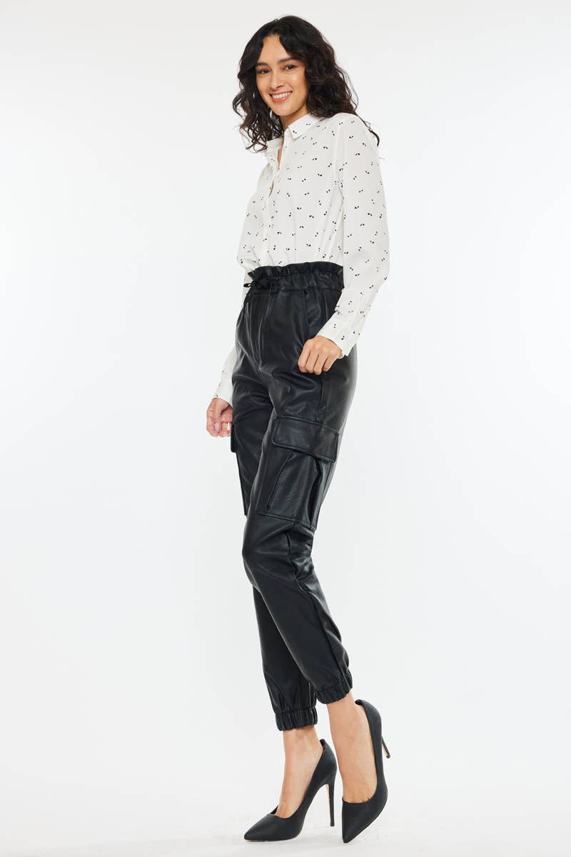 Vegan Leather Jogger