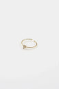 18K Gold Plated Adjustable Initial Ring