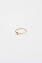 18K Gold Shiny Adjustable Initial Ring
