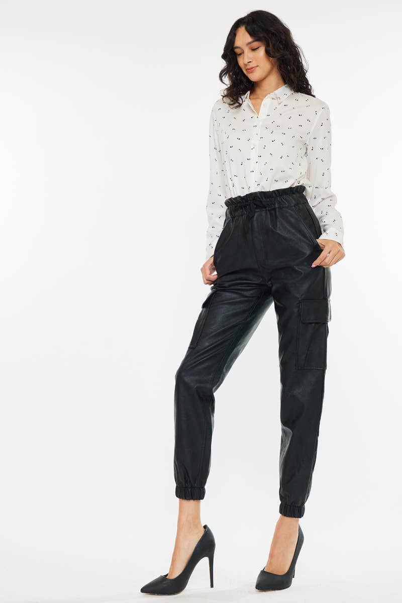 Vegan Leather Jogger