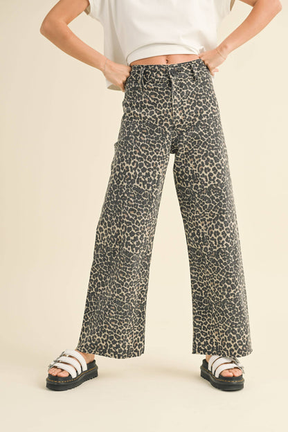 LEOPARD PRINT PANTS