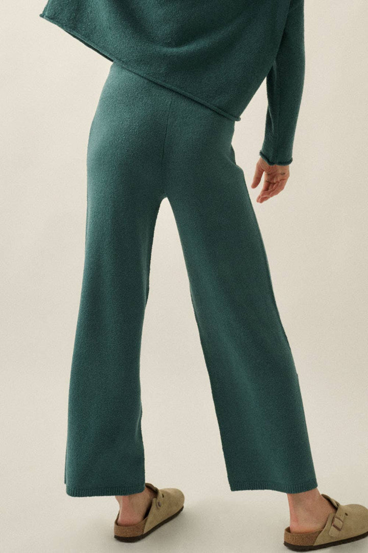 Knit Split-Hem Pants