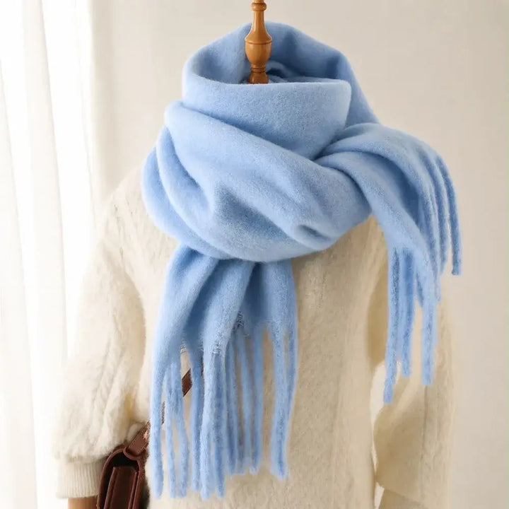Solid Scarf with Fringe